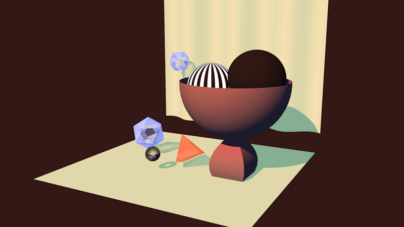 Animating full objects and lighting experiments